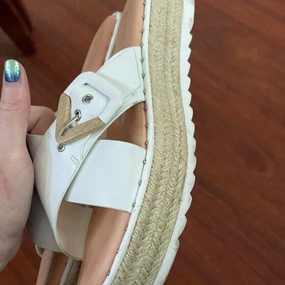 Gianni Bini White Sandals resort vacation preppy festival spring summer - Picture 8 of 14